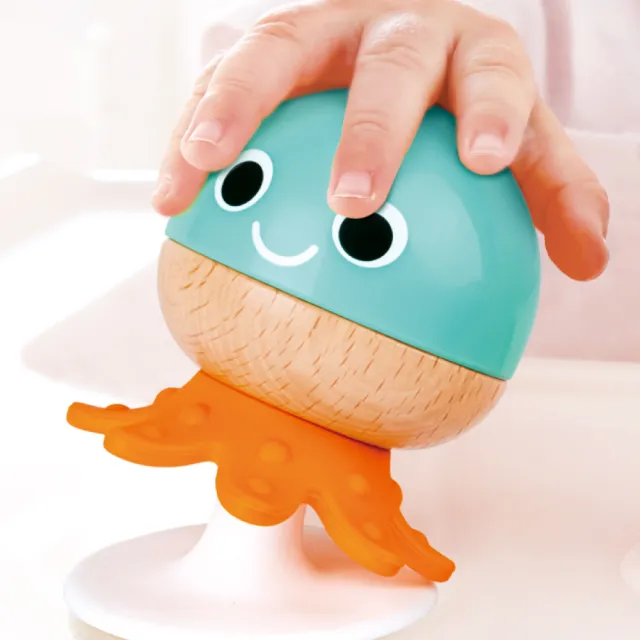 【Hape】嬰幼兒安撫搖鈴五件組(聲音玩具/安撫搖鈴/木製玩具/木頭玩具)