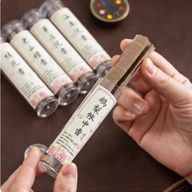 【八方開運】香雅醇厚無黏粉小盤香十罐/入(隨機出貨)