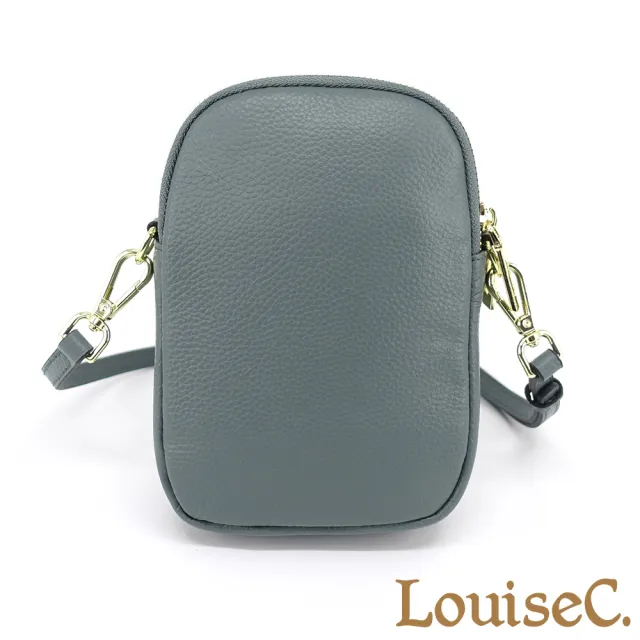 【LouiseC.】雙11 Tree House 牛皮都會多隔層隨身手機斜背小真皮包-2色(真皮包包 CC6559)
