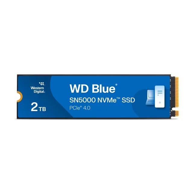 【WD 威騰】藍標 SN5000 2TB Gen4 M.2 NVMe PCIe SSD固態硬碟 最高讀取5150MB/s 5年保
