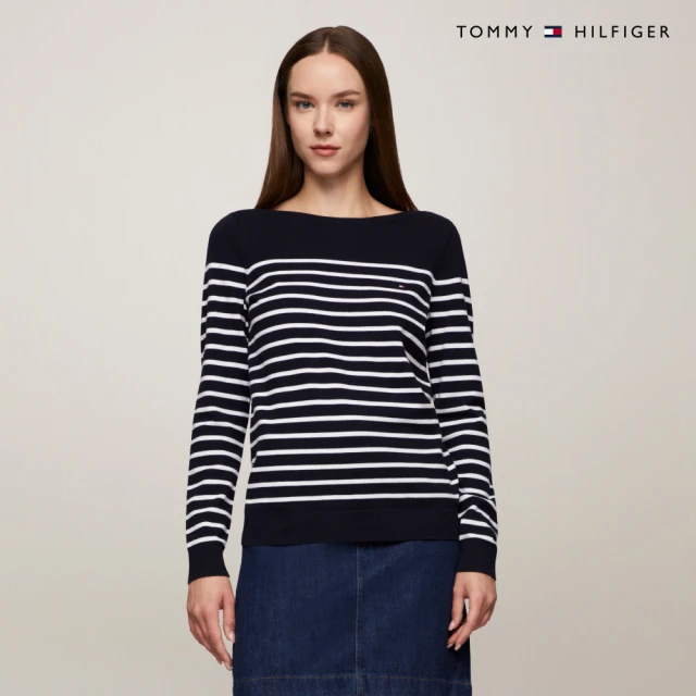 Tommy Hilfiger 官方旗艦館 Ivy 船領毛衣_藍色