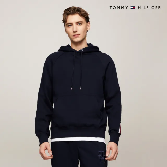 【TOMMY HILFIGER】官方旗艦館 Global條紋帽T_藍色