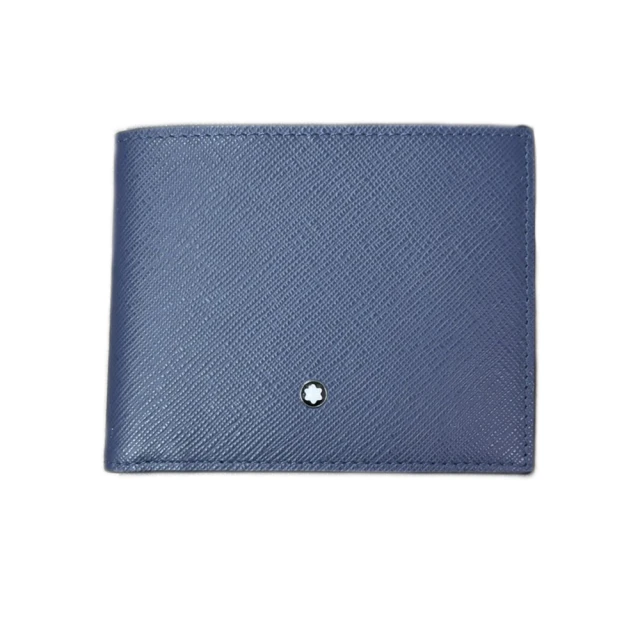MONTBLANC 萬寶龍MONTBLANC 萬寶龍 匠心系列 皮夾 6 卡式 墨水藍(131721)