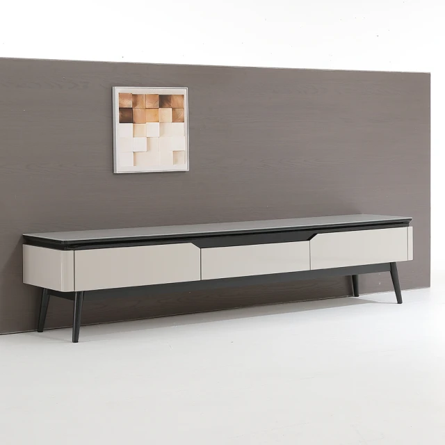 MUNA 家居 611-200型6.6尺玻璃伸縮電視櫃/抽屜