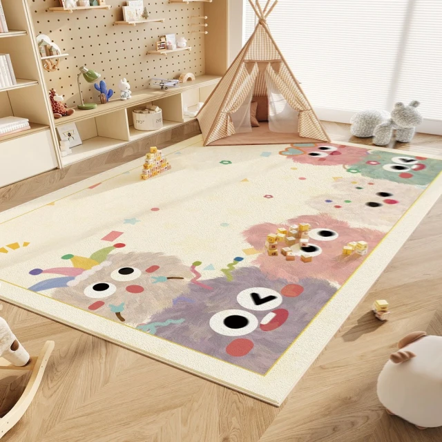 興連心旗艦店 床邊毯免洗可擦毛毯地墊茶幾毯60×160CM(