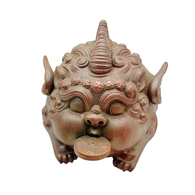 【藏古祥館】柴燒咬金獸 深色(柴燒)