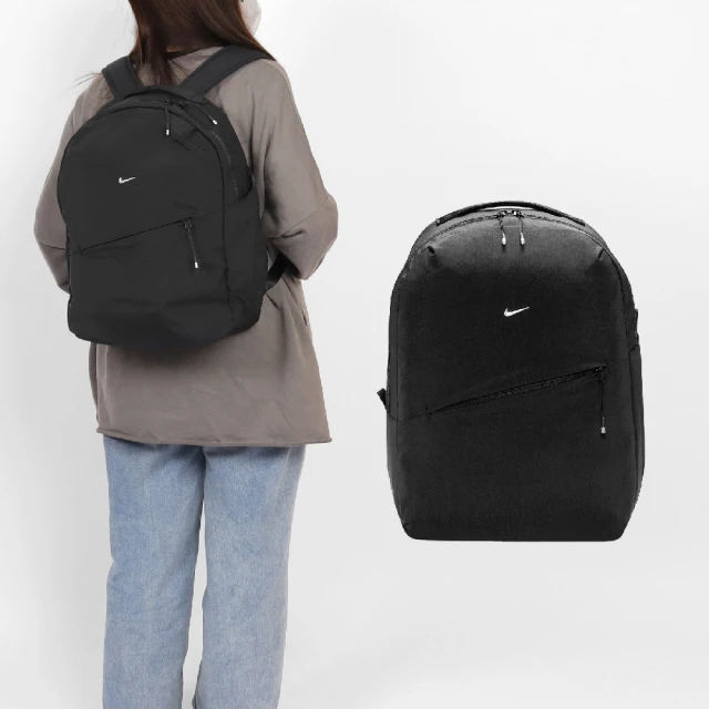 NIKE 耐吉NIKE 耐吉 後背包 Aura 黑 襯墊背帶 小勾 運動包 雙肩包 背包 包包(HF7007-010)
