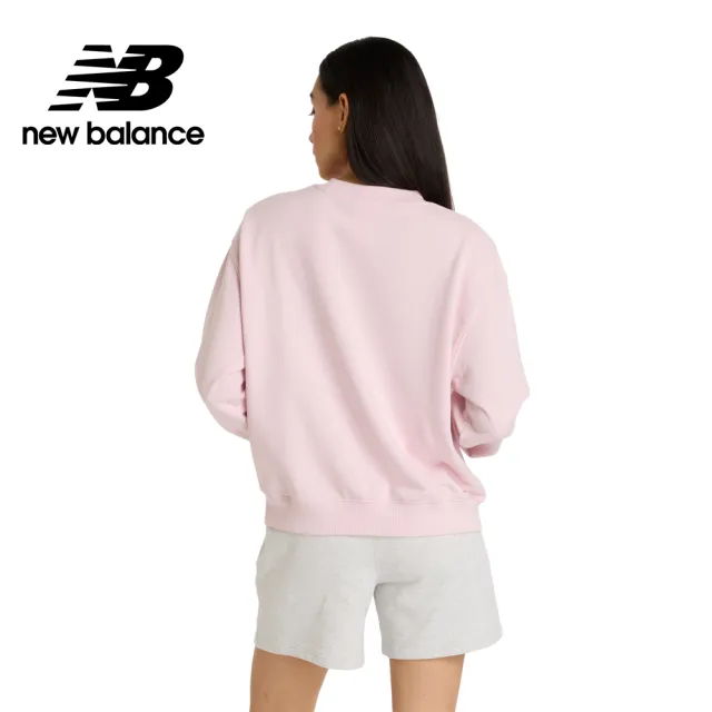 【NEW BALANCE】NB 棉質大學T/長袖上衣_女性_粉色/淺灰色_WT41508RSG_WT41508AHH(美版 版型偏大)