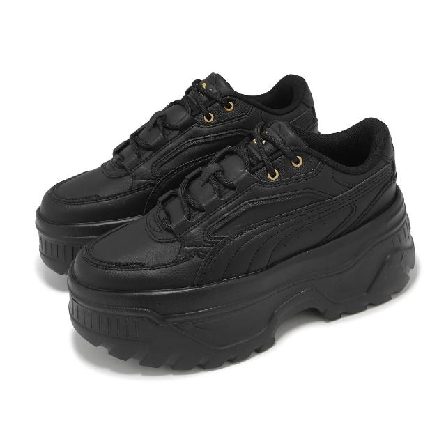 【PUMA】休閒鞋 Karmen X-TRA 女鞋 黑 全黑 厚底 增高 鬆糕鞋(400369-03)