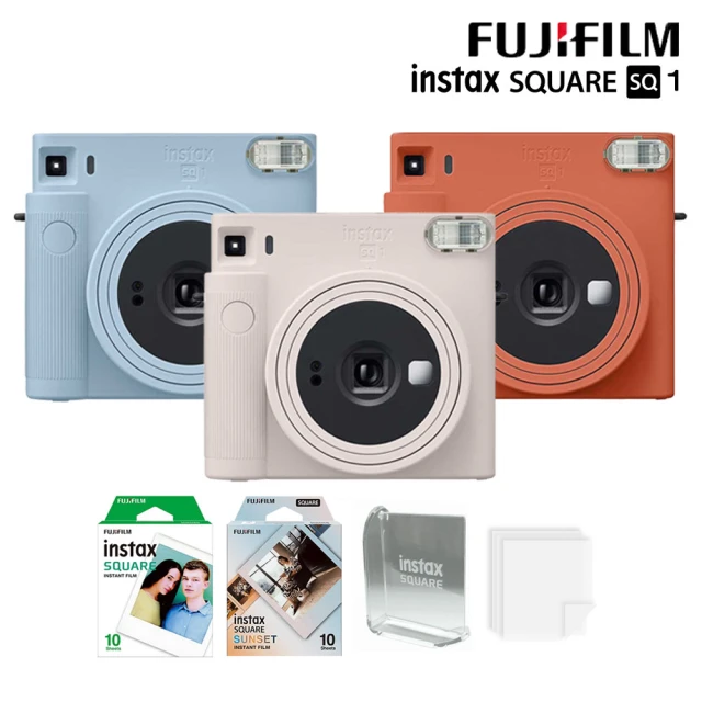 FUJIFILM 富士軟片FUJIFILM 富士 instax SQUARE SQ1 方形拍立得相機 公司貨(送20張底片+旋轉相框+透明保護套20入)