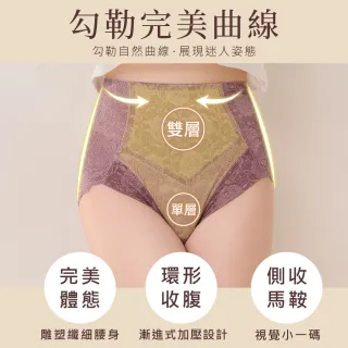 【尚芭蒂】3件組 MIT台灣製塑身褲M-XXL/雙色緹花美臀輕機能提臀褲/包臀/收腹束褲