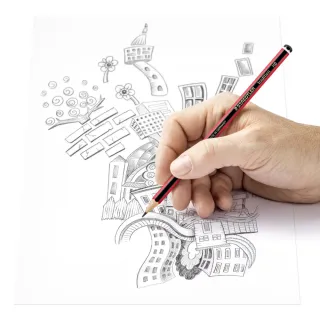 【STAEDTLER 施德樓】施德樓 紅武士經典繪圖鉛筆-打裝12入 MS110