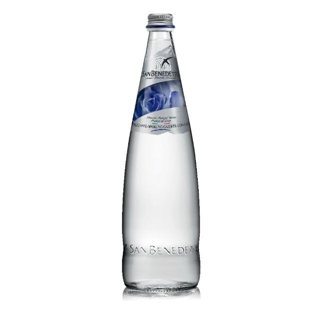 【San Benedetto 聖碧濤】義大利氣泡礦泉水1000mlx12入 箱 氣泡礦泉水 玻璃瓶 
