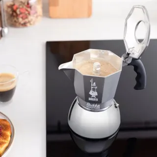 【Bialetti 比亞樂堤】極厚加壓電火不鏽鋼摩卡壺-4杯份(crema醇香/電磁爐適用/免插電咖啡機/原廠保固2年)
