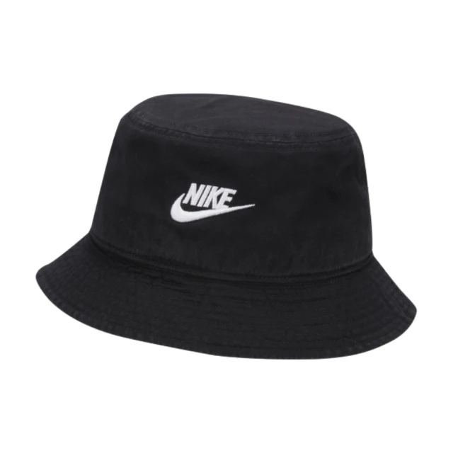 NIKE 耐吉 U NK APEX BUCKET SQ FUT WSH L 黑色 漁夫帽 LOGO刺繡 男女 休閒(FB5381-010)