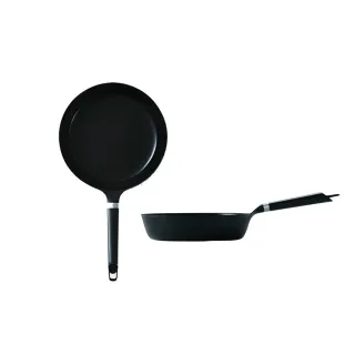 【Vermicular】烤箱適用琺瑯鑄鐵平底鍋 24cm-鋁柄(鑄鐵鍋/琺瑯鍋/平底鍋/炒鍋/不沾鍋)
