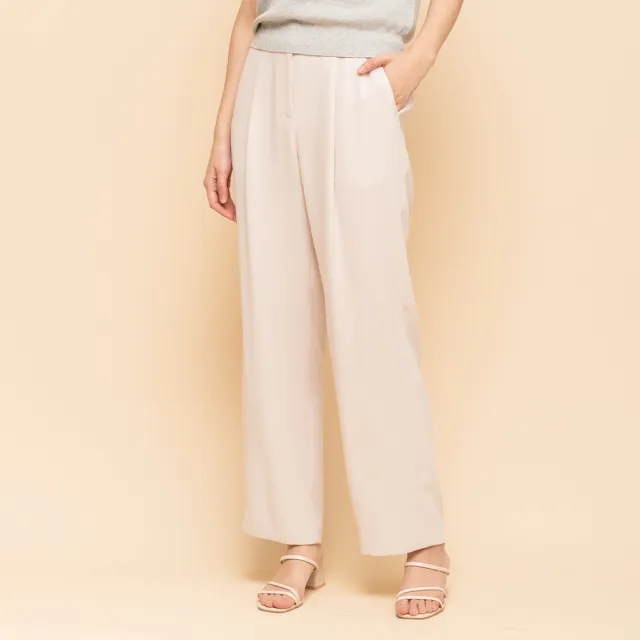 【perng yuh 芃諭名品】都會柔調 前褶 西裝褲(2025 SS Collection|4A春夏新品上市)