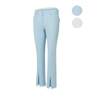 【HONMA 本間高爾夫】女款開岔防潑水長褲 秋冬款 日本高爾夫專業品牌(XS-M 白色 淺藍 HWJQ800R909)