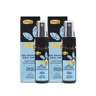 【紐西蘭Comvita】麥蘆卡蜂蜜UMF10+/蜂膠噴液(一般型2入組)