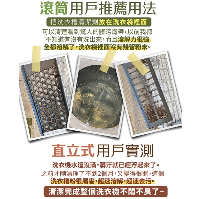 【古寶無患子】神奇檸檬洗衣槽清潔劑200GX6入(洗衣槽去垢/淨黴味/除異味/過碳酸鈉)