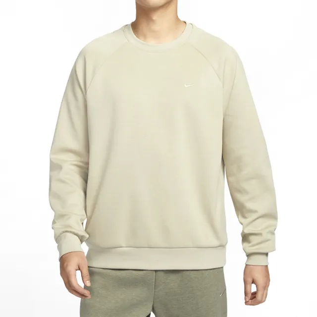 【NIKE 耐吉】As Df Uv Primary Ls Crew 男款 卡其色 大學T 速乾 長袖 FZ0972-251