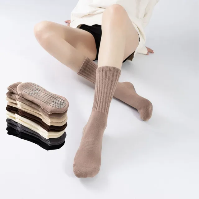 【Porabella】襪子  瑜珈襪 素色襪 止滑中筒襪 普拉提襪 防滑襪 瑜珈襪 YOGA SOCKS