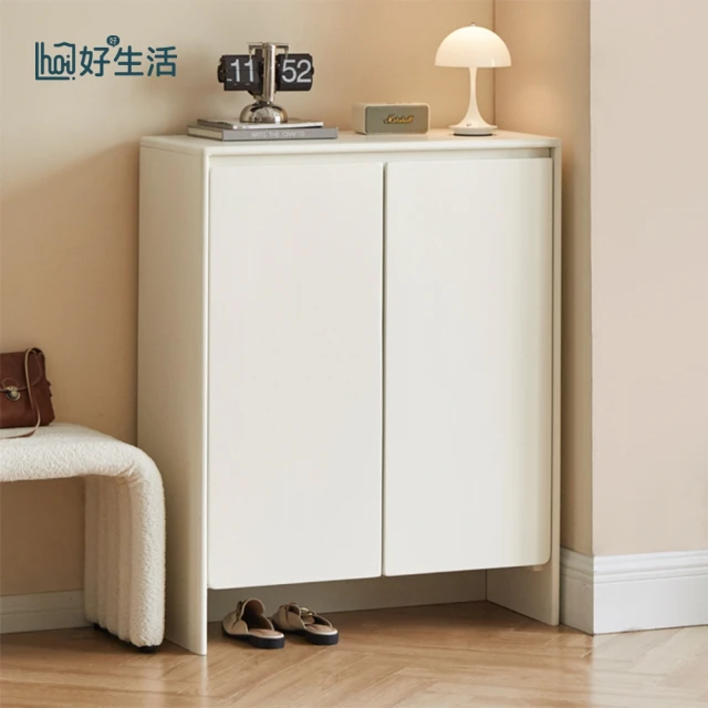 hoi! 好好生活 預購45天★原木日氏簡白奶油風實木玄關鞋 hoi! 好好生活 預購45天★原木日氏簡白奶油風實木玄關鞋櫃0.6M J01M07-1