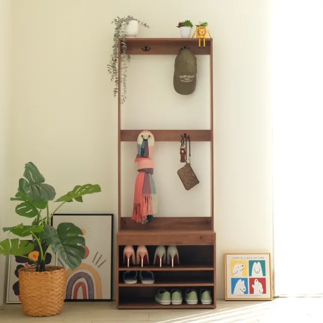 【EASY HOME】可吊掛座式鞋櫃收納9雙鞋-雙色可選(鞋櫃 鞋架 穿鞋椅 穿鞋櫃 玄關櫃 矮凳 台灣製造)