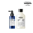【L’OREAL 巴黎萊雅PRO】頭皮秀髮雙星組(小藍瓶養髮頭皮精華+瞬順洗髮精)