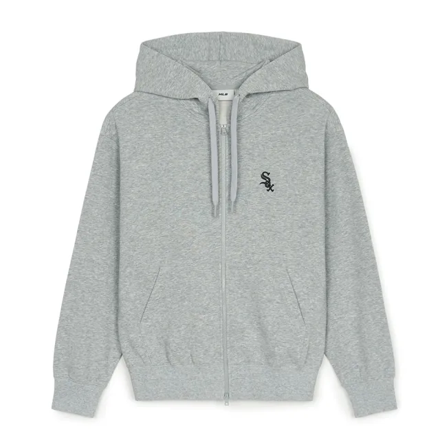 【MLB】小Logo拉鍊連帽外套 芝加哥白襪隊(3ATRB0151-44MGS)
