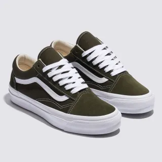 【VANS 官方旗艦】Premium LX Old Skool 男女款墨綠色滑板鞋
