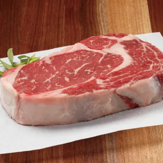 【勝崎生鮮】美國PRIME濕式熟成厚切頂級肋眼牛排4片組(400公克±10% / 1片)