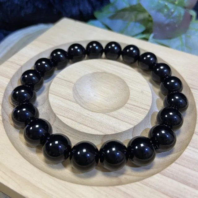 【Cozy 世界水晶原礦與茶】黑曜石 12mm 81-2(具有招財旺運的能量)