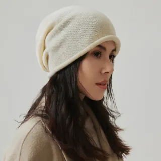 【LEEHER】純羊毛帽/包頭帽/韓版毛帽/堆堆帽/冷帽/針織帽/毛帽/毛線帽/高級感/顯臉小帽子/