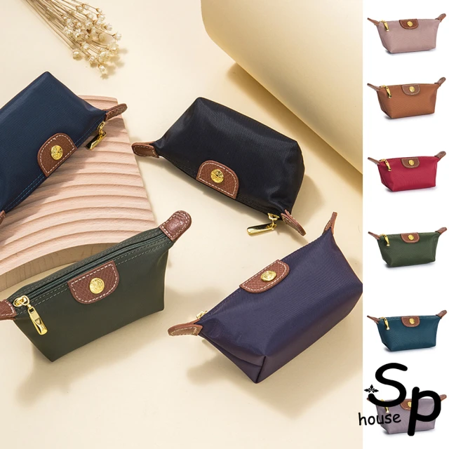 Sp house 日系口金包夾子扣金鍊真皮零錢包(6色可選)