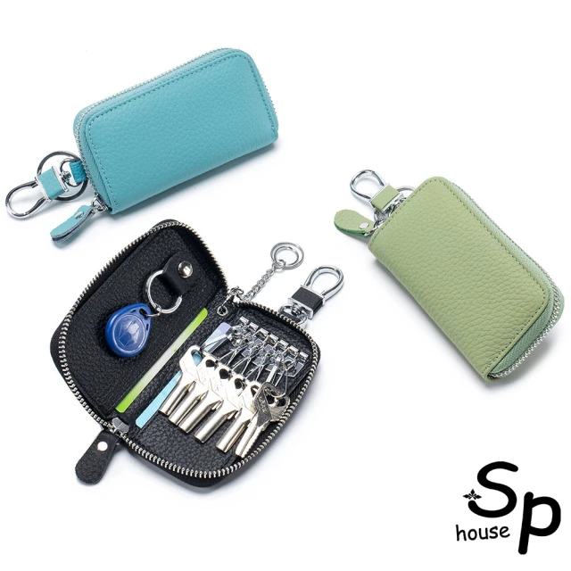 Sp house 日系口金包夾子扣金鍊真皮零錢包(6色可選)