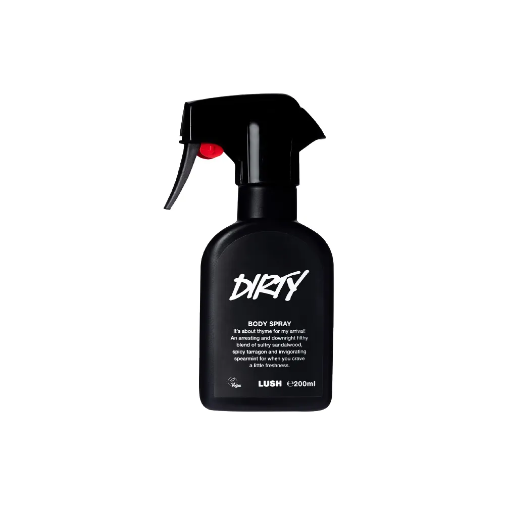 【LUSH 嵐舒】Dirty 身體噴霧(香氛噴霧/薄荷/檀香/清新香氣)