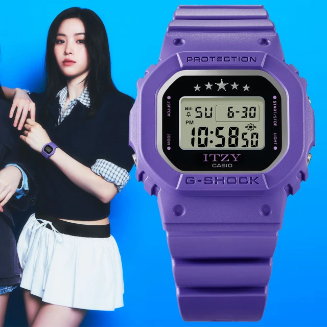 CASIO 卡西歐CASIO 卡西歐 G-SHOCK x ITZY聯名款 經典電子腕錶 新年 送禮 推薦(GMD-S5610IT-6)