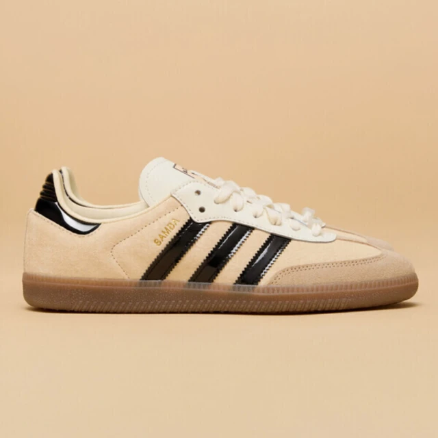 adidas 愛迪達 Samba OG 男女 運動休閒鞋 德訓鞋 台北限定款 珍珠奶茶 穿搭 舒適 米黑(JP5197)