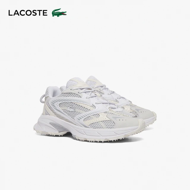 LACOSTE L003 男鞋 運動鞋 透氣網布 休閒鞋 慢跑鞋 白色(49SMA0006_65T)