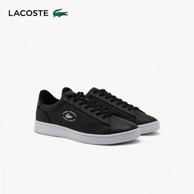 LACOSTE CARNABY 男鞋 休閒鞋 運動鞋 板鞋 黑色(49SMA0032_312)