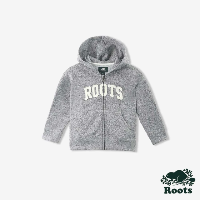 Roots Roots 小童-ROOTS APPLIQUE 連帽外套(灰色)