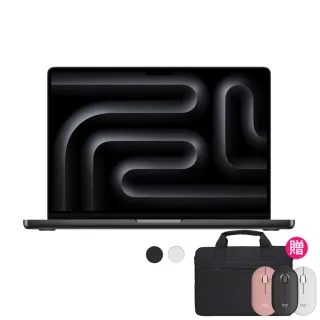 【Apple】無線滑鼠+電腦包★2024 MacBook Pro 14吋 M4晶片 10核心CPU與10核心GPU 16G/512G SSD