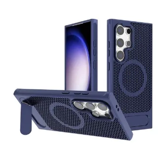 【ACE_CASE】Samsung Galaxy S25 Ultra 蜂巢散熱+斜翻支架+磁吸☆手機殼保護殼保護套