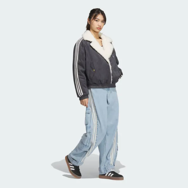 【adidas 愛迪達】運動服 立領外套 女外套 RS W JACKET PAD(JL8438)