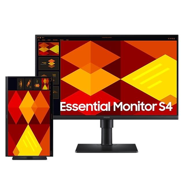 【Samsung 三星】S24D400GAC 24型 100Hz FHD窄邊美型螢幕(垂直旋轉/左右旋轉/可調高度/前後傾斜)