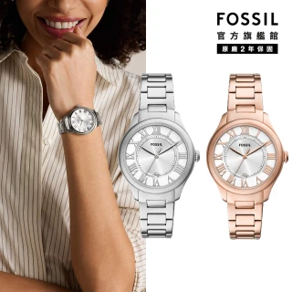 【FOSSIL】Gilmore系列 優雅金飾羅馬數字女錶 不鏽鋼錶帶 38MM (多色可選)