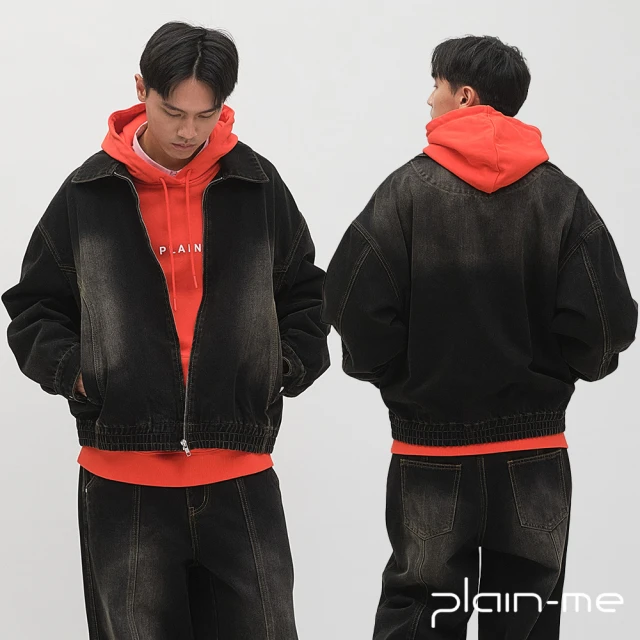 plain-me 丹寧剪裁短版夾克 PLN1185-251(男外套 女外套 牛仔外套 外套 休閒長褲)