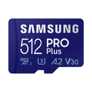 【SAMSUNG 三星】PRO Plus microSDXC SWITCH 512GB記憶卡 公司貨(Switch/ROG Ally/GoPro/空拍機)