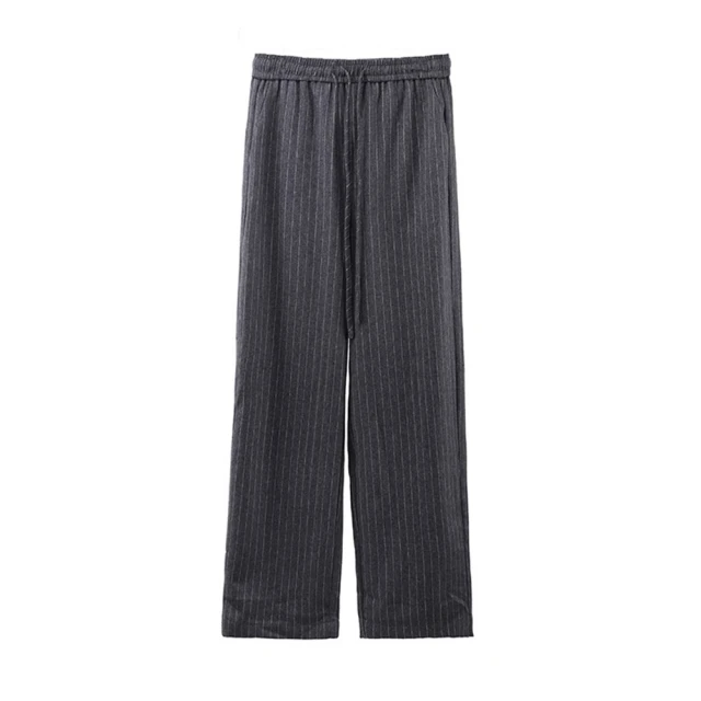 米蘭精品 休閒褲寬管長褲(低調簡約百搭直筒女褲子3色74jz